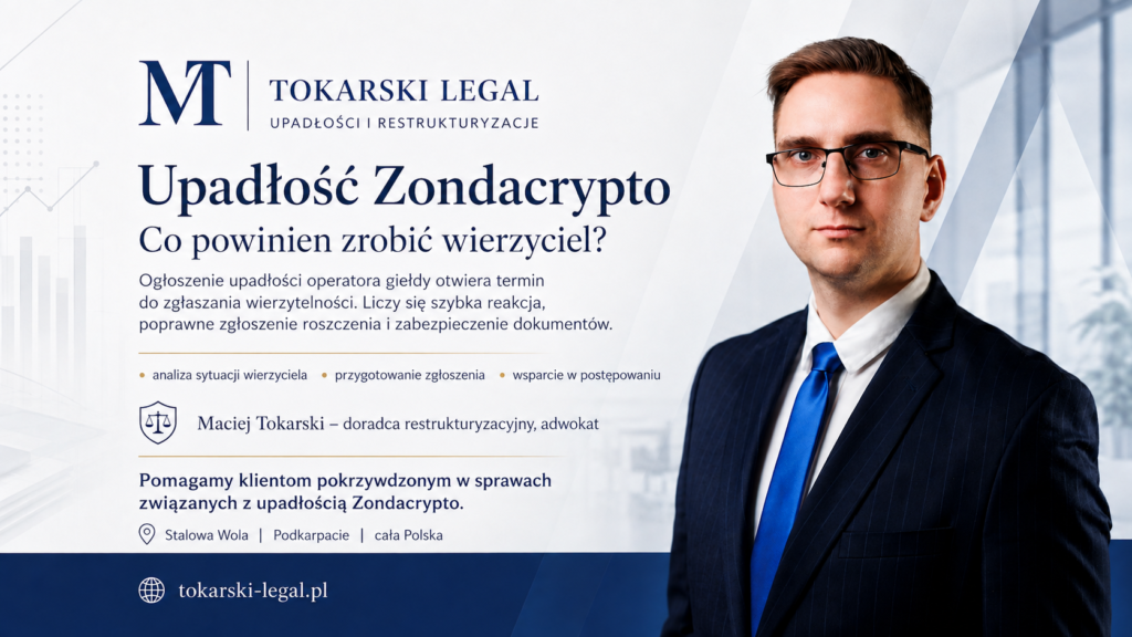 Upadłość Zondacrypto – jak zgłosić wierzytelność w Estonii?